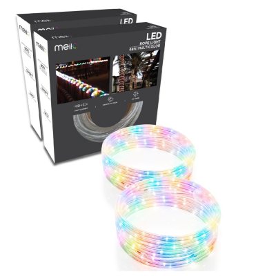 2 Pack of 48ft (96ft Total), Christmas Decoration All Occasions Indoor/Outdoor LED Rope Light