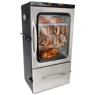 Boulder Creek 44 Electric Smoker with Glass Window Sam s Club
