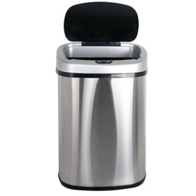 Touchless Motion Trash Can, 3.1 Gallon, Burgundy