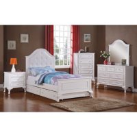 Jenna Full Bed with Rolling Trundle Bedroom Set (Assorted Sizes)