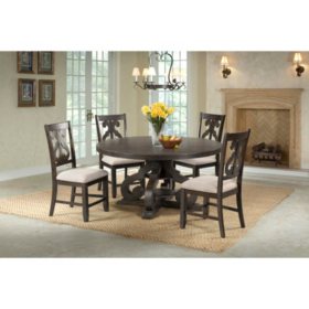 Society Den Stanford Round Dining Set Assorted Sizes Sam S Club