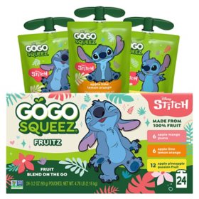 GoGo SqueeZ Tropical Fruit Pouch Variety Pack, 24 ct.