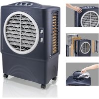 Honeywell 1062 CFM Indoor/Outdoor Evaporative Air Cooler (Swamp Cooler) with Mechanical Controls - Gray