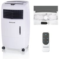 Honeywell 500 CFM Indoor Evaporative Air Cooler (Swamp Cooler) with Remote Control - White