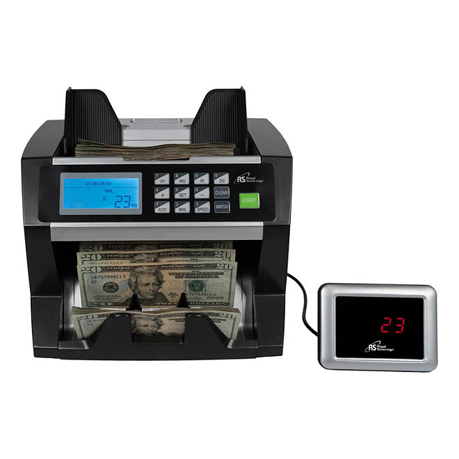 Royal Sovereign Digital Cash Counter, Holds Up To 500 Bills