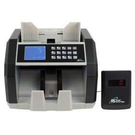 Royal Sovereign Front Load Bill Counter with 3Phase Counterfeit Detection and External Display - 1,500 Bills Per Minute