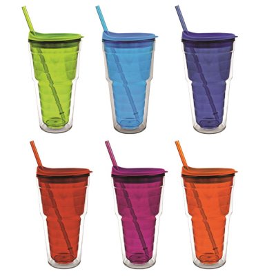 32 OZ Clear Reusable Plastic Cups, 5 Pack Plastic Tumblers with Lids and  Straws, Color Changing Cups for Kids Adults, Cold Party Drinking Cups 