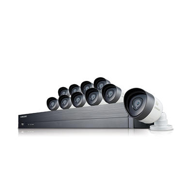 Samsung 16xChannel 1080p HD Security System with 2TB HDD, 10x 1080p Weather Resistant Cameras, 82′ Night Vision