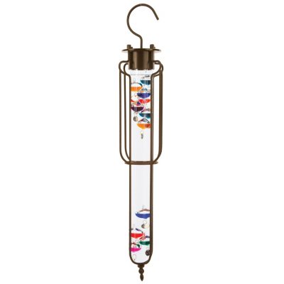 EASY READ Outdoor Hanging Galileo Thermometer (28 Total Height) W/ Free  Bracket
