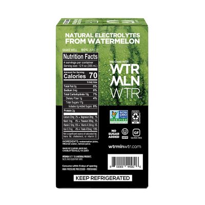 WTRMLN WTR Cold Pressed Watermelon Juice 12 oz. 4 pk. Sam s Club
