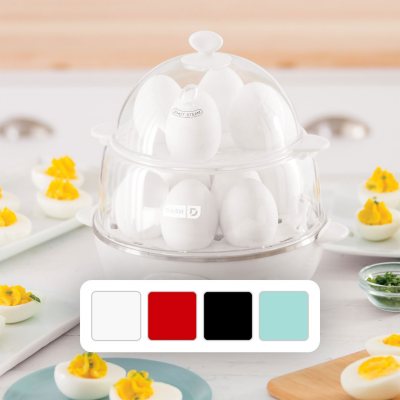 Dash Deluxe Egg Cooker 500 Watts Poach, Soft Boil, Omelette 12 Egg Capacity  (White)