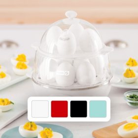 Dash Deluxe 12-Egg Cooker and Steamer, Choose Color