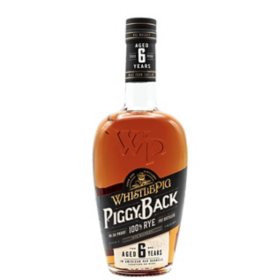 WhistlePig PiggyBack Rye Whiskey, 750 ml