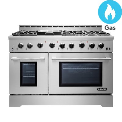 Standard Range SR-F4D-NG 78 lb. Natural Gas Stainless Steel Split