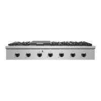 NXR Stainless Steel 48" Gas Cook Top with 6 Burners and Griddle Burner