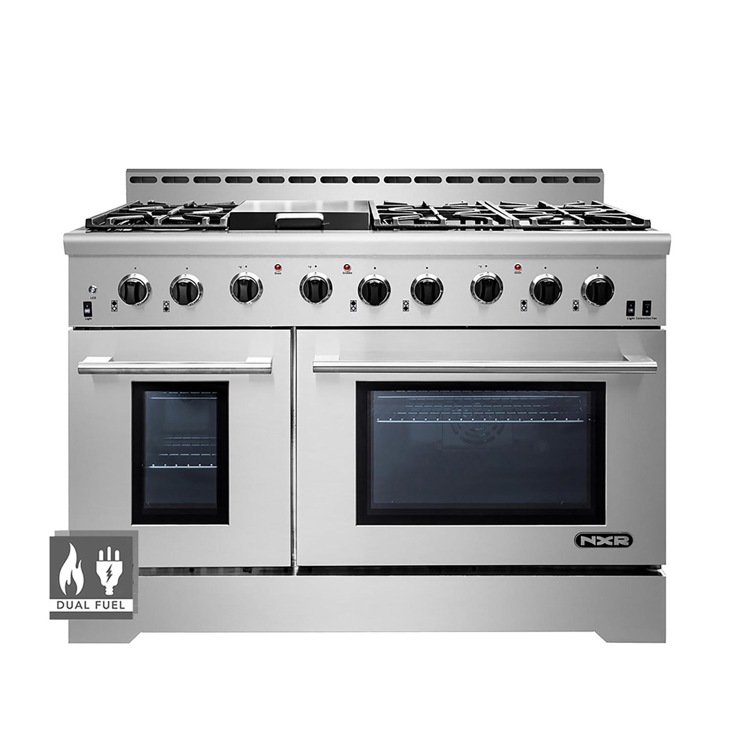 NXR 48 In. Freestanding Dual Fuel Range - Professional Style w/ Convection Oven