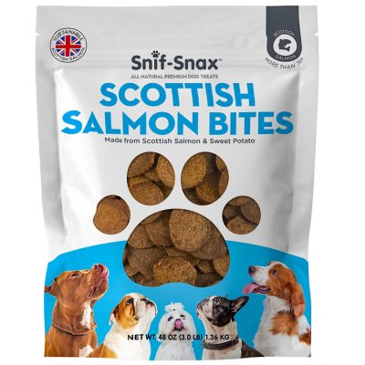 Salmon and sweet potato dog clearance treats