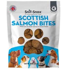 Snif-Snax Scottish Salmon Bites Dog Treats 48 oz.