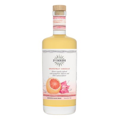 21 Seeds Grapefruit Hibiscus Infused Blanco Tequila (750 ml) Sam's Club