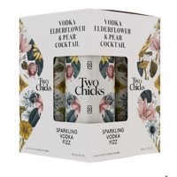 Two Chicks Vodka Elderflower and Pear Cocktail (355 ml can, 4 pk.)