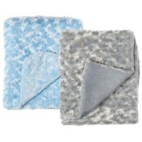 Necessities by Tendertyme Curly Plush Baby Blankets, 2 pk. (Choose Your Color)