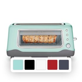 Dash Clear View Toaster: Extra Wide Slot Toaster with See Through Window (Assorted Colors)