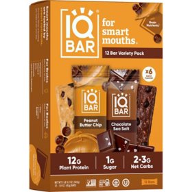 IQBAR Plant Protein Bar Variety Pack 12 ct.