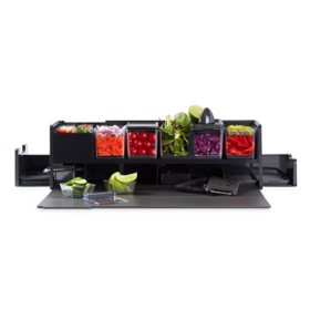 Dash Prepdeck, Includes 8 Prepping Tools, 14 Containers, and Cutting Board		