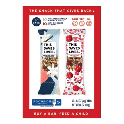 This Saves Lives Granola Bars, Variety Pack (20 ct.) Sam's Club