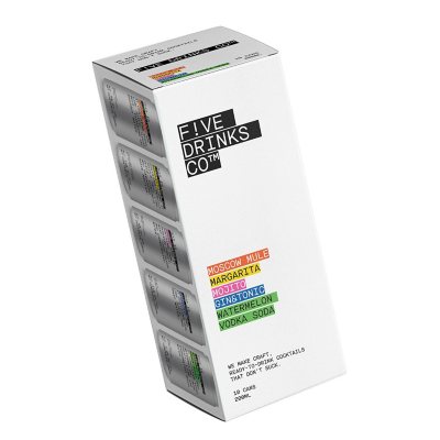 Five Drinks Co Variety Pack (200 ml can, 10 pk.) Sam's Club