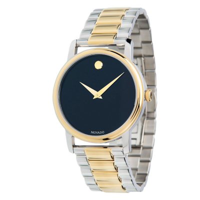 Movado two tone museum hot sale watch