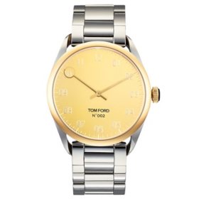 Tom Ford 002 Gold-Tone Dial Quartz Watch