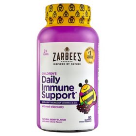 Zarbee's Naturals Children's Elderberry Immune Support Gummies, Natural Berry, 80 ct.