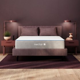 Nectar Mattress with Gel Memory Foam and Cooling Cover (Assorted Sizes)