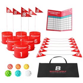 BucketGolf® Glow 6-Hole Bundle with 2 Clubs & Accessories