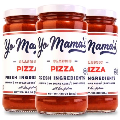 Yo Mama's Classic Low-Sodium & Low-Carb Keto Pizza Sauce 3pk / 12.5oz