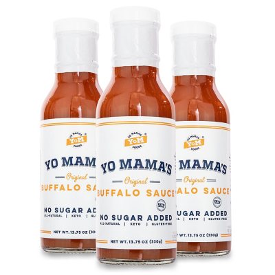 Yo Mama’s Foods Keto Buffalo Sauce (13.75 oz., 3 pk.) - Sam's Club