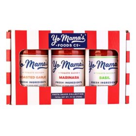 Yo Mama's Foods Low-Carb Italian Pasta Sauce Gift Box  (25 oz., 3 pk.)