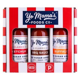 Yo Mama’s Foods Keto Condiments Variety Pack, 42oz.