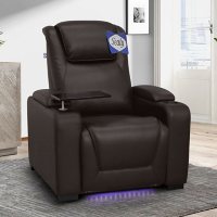Sealy Tomlin Leather Power Home Theater Recliner, Assorted Colors