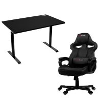 Arena Leggero Gaming Desk and Milano Gaming Chair Bundle, Assorted Colors