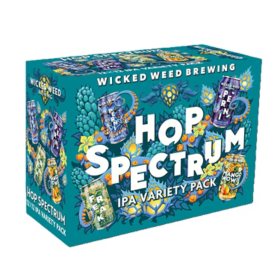 Wicked Weed Hop Spectrum IPA Ale Beer Variety Pack, 12 fl. oz. can, 12 pk.