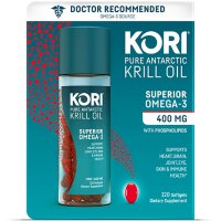 Kori Krill Oil Superior Omega-3 400mg, Mini Softgels (120 ct.)
