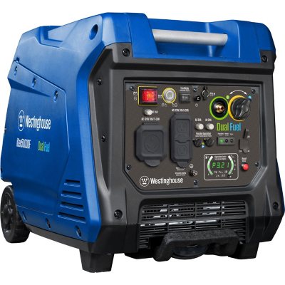 Westinghouse Remote/Electric Start Dual Fuel Inverter Generator Peak 4500W  Rated 3700W - Sam's Club