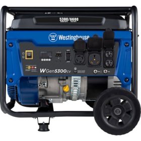 Westinghouse WGen5300cv 5300 Rated Watts 6600 Surge Watts Portable Generator