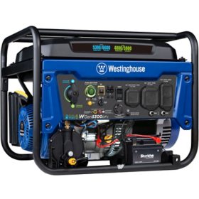Westinghouse WGen5300DFc 6600/5900 Peak Watts 5300/4800 Rated Watts Dual Fuel Generator