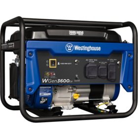 Westinghouse WGen3600cv Generator with CO Sensor, 4650 Peak Watts and 3600 Rated Watts