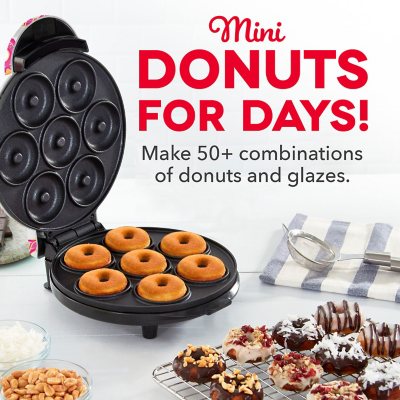  Mini Donut Maker Metal 7 Holes Electric Donut Press