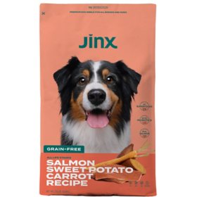 Jinx Grain Free Dry Dog Food Salmon, Sweet Potato & Carrot Recipe, 23.5 lbs.