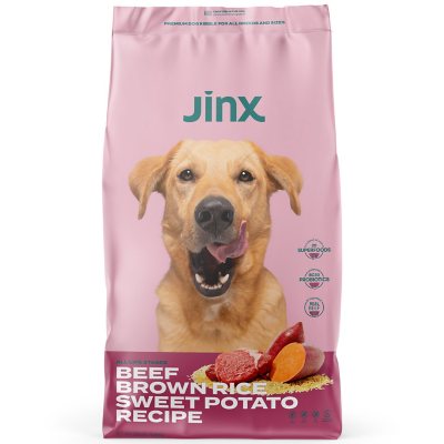 Jinx Dry Dog Food Beef Brown Rice Sweet Potato Recipe 23.5 lbs